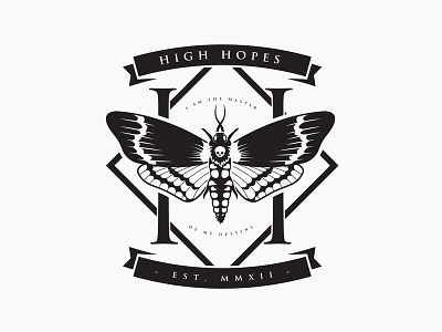 High Hopes "Deathmoth" - Band Merch / Apparel Design apparel band deathmoth design fashion graphic graphicdesign screenprint vector
