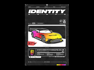 Identity Wrap - Poster/Advert/T-Shirt Design automotive car design flyer graphic graphicdesign illustration illustrator poster tshirt typography vector