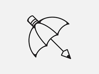 Pencil umbrella creativity illustration pencil umbrella