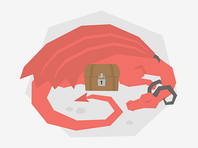 Access Denied access denied chest dragon empty state illustration kentico cloud locked