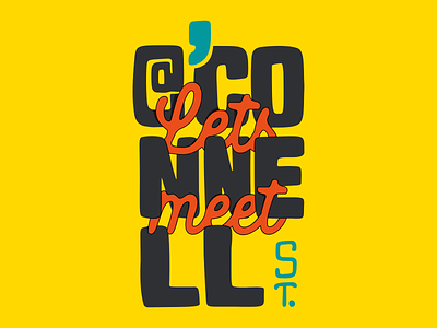 Let's Meet @ O'Connell Street branding character design childrens book design editorial illustration hero image illustration logo typography ui vector website