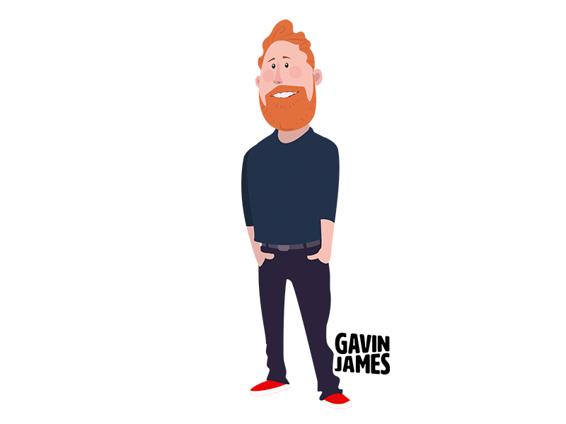 Gavin James Deadly Sticker animation character design illustration imessage stickers sticker