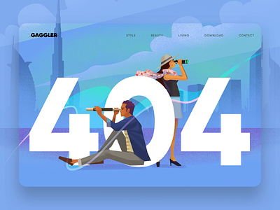 Website 404 Error Illustration