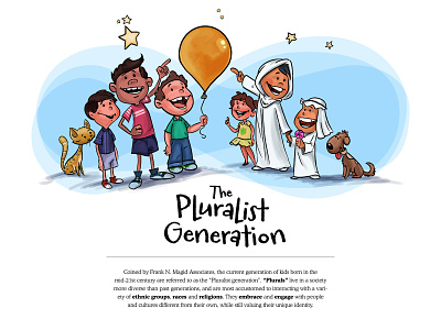 The Pluralist Generation - 3 character design design editorial illustration educational illustration illustration vector website