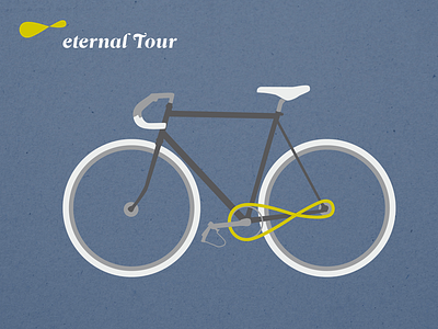 Velo Love: eternal tour bike illustration