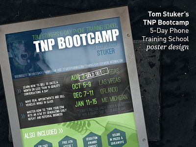 Tom Stuker's TNP Bootcamp - Poster Design advertising graphic design poster poster design print design