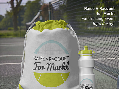 Raise A Racquet for Murhl - Logo Design branding graphic design logo logo design print design