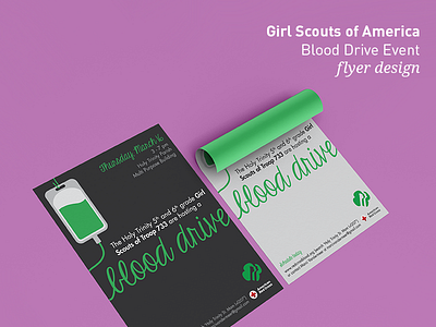 Girl Scout of America - Flyer Design flyer design graphic design illustration print design