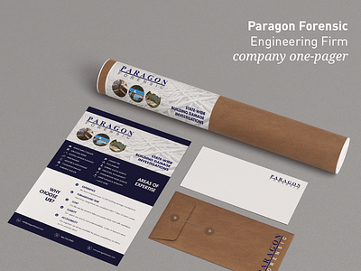 Paragon Engineering - One-Pager Design advertising graphic design one page one page design print design