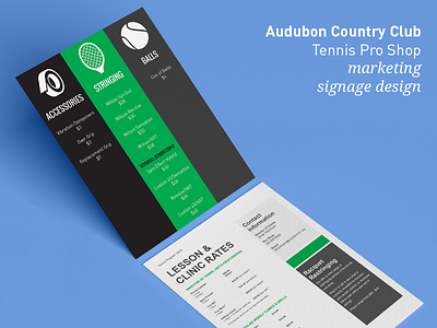 Audubon Country Club - Signage Design advertising branding graphic design print design