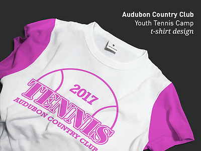 Audubon Country Club - T-Shirt Design graphic design logo print design product design