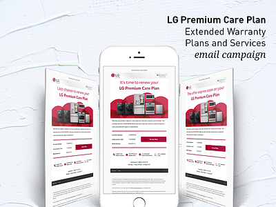 LG Premium Care Plan digital art email design email marketing email template graphic design web design