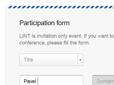 Participation form