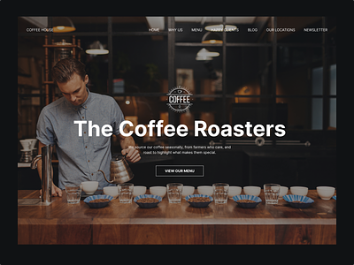 The Coffee Roasters design free figma freebie typography ui ux web design