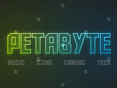 Petabyte chrisfoster2d illustrator logo petabyte vector