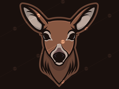 Deer chrisfoster2d deer illustrator logo mascot vector