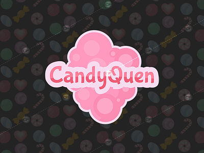 Candyquen candyquen chrisfoster2d illustrator logo twitch vector