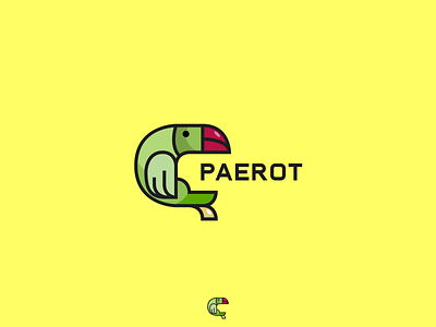 Paerot branding icon illustration logo minimal vector