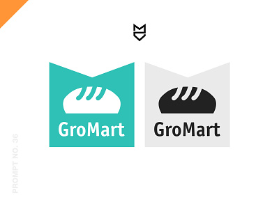 GroMart Logo Concept branding clean creative design dribbbleweeklywarmup dutch martijnvdl martijnvdlaar modern mvdl ui