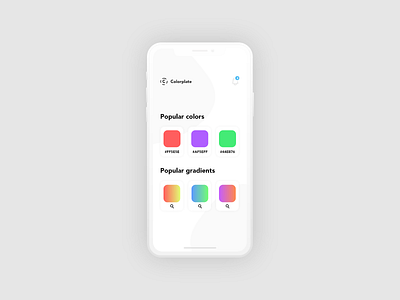 ColorPlate app design