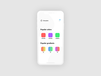 ColorPlate app design app branding colorplate creative icons iphone x martijn van de laar martijnvandelaar martijnvdl martijnvdlaar modern nice ui