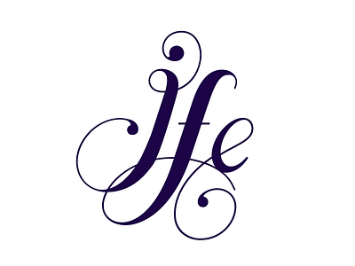 JFE fashion logo monogram type typography