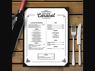 Tapas Pop-up Menu Design