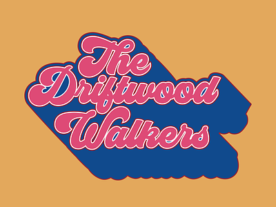 Driftwood Walkers branding design graphic design illustrator logo minimal type typography vector wordmark