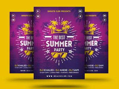 Summer Beach Party Flyer