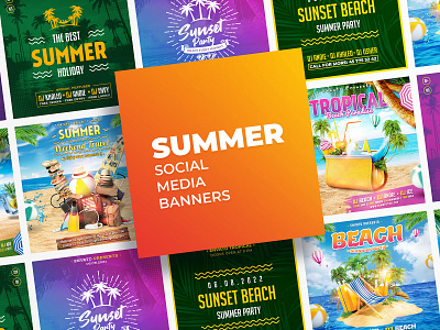 Summer - Social Media Banners summer trip