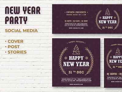 Happy New Year Social Media Template