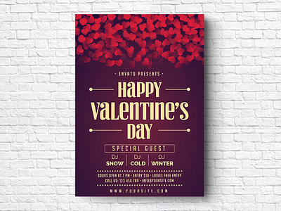 Valentines Flyer event flyer holiday holiday flyer love love flyer love poster poster print template valentine valentine event valentine festival valentine flyer valentine party valentine poster valentines valentinr holiday winter