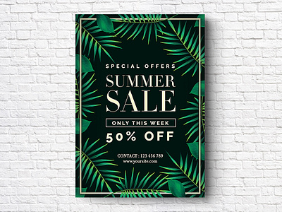 Summer Sale Flyer big sale black friday deal deals discount flyer holiday offer offers online store promo promo flyer promotion psd sale sale flyer shop shop flyer shopping special offers