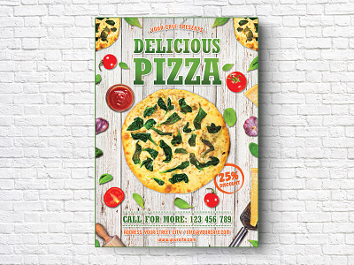 Pizza Flyer cafe cafe flyer delicious delivery discount fast food food italian food italian pizza menu menu flyer offers pizza pizza flyer pizza menu pizza party pizzeria psd restaurant restaurant flyer