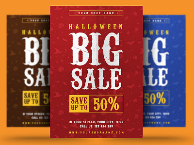 Halloween Sale Flyer costume costume party creepy dark dribbbleweeklywarmup event flyer ghost halloween halloween flyer halloween party halloween poster haunted holiday horror night october party
