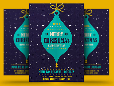 Christmas & Happy New Year Flyer