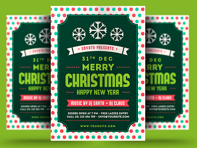 Christmas & Happy New Year Flyer