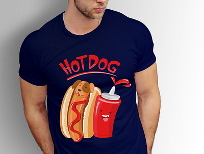 hot dog customtshirt fathersday free illustration logodesign minimallogo professionallogo teespring tshirt typography