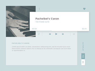 Daily UI 009 - Music Player 009 challenge daily daily ui enwebo minimal music player psd ui user interface ux web
