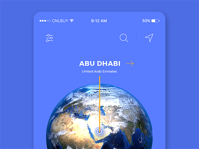 Spin & Go blue design ios material mobile modern travel ui uiux ux