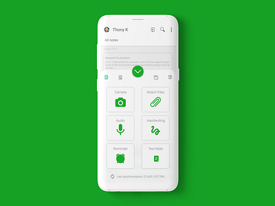 Evernote Android App | Redesign account android android app buttons design evernote menu menu design mockup new options profile white