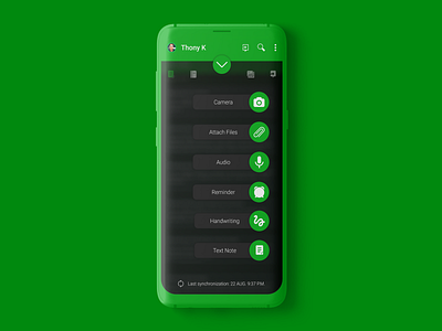Evernote Android App | Dark theme account android android app buttons dark dark dashboard dark theme design evernote menu menu design mockup new options profile