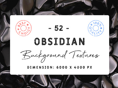 52 Obsidian Background Textures