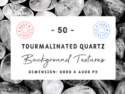 50 Tourmalinated Quartz Background Textures