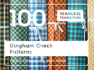 100 Gingham Check Patterns