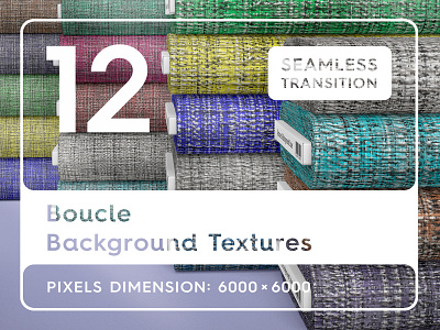 12 Boucle Background Textures knitted