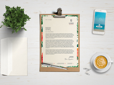 A4 One Page Mockup a4 board document invoice letterhead mock up mockup paper resume table wood wooden