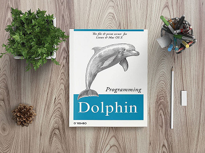 Dolphin Table Book Mockup