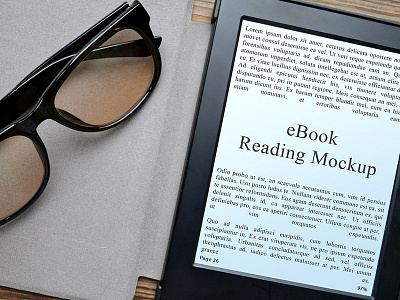 3 eBook Reading Mockups book device e book e learning e reader ebook mock up mockup reader table tablet text