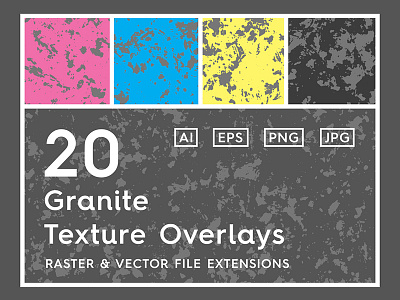 20 Granite Texture Overlays backdrop background distressed dust granite overlays raster stone surface texture vector wall